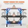 Camping Kitchen Table, One-piece Folding Portable Cook Station with A Carrying Bag, Aluminum Camping Table 4 Iron Side Tables & 2 Shelves, Image 5