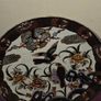 Vintage Japanese Lovebirds Satsuma Plate Image 3
