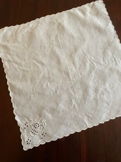 Vintage embroidered napkin
