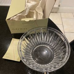 Galway Crystal 6.5 inch willow bowl with box