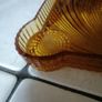 vintage Amber glass dressing table tray and trinket dish Image 8