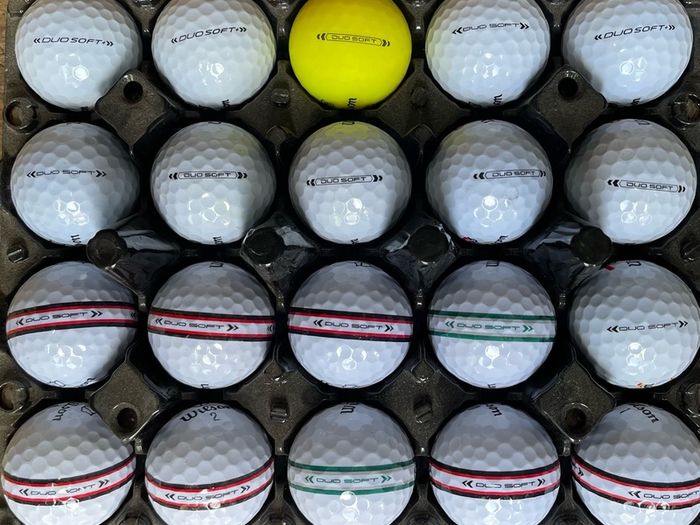 20 used Wilson Duo Soft golf balls