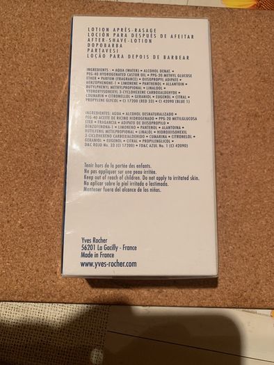 Yves Rocher 'transat' aftershave