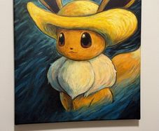Pokemon Canvas Eve Numbered rare with coa open to trades