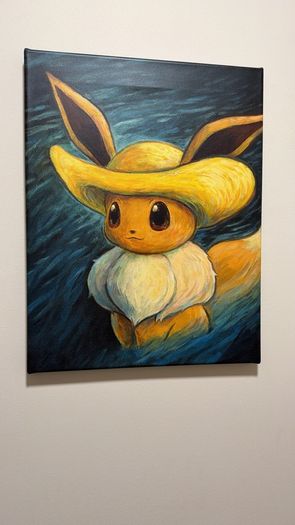 Pokemon Canvas Eve Numbered rare with coa open to trades