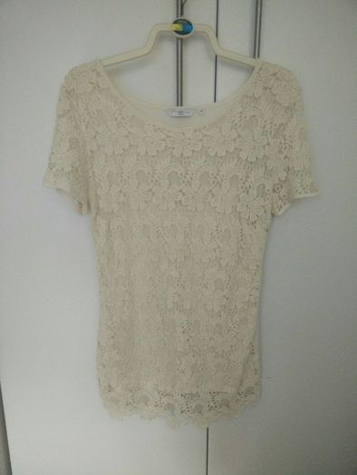 New Look Cream Lace top
