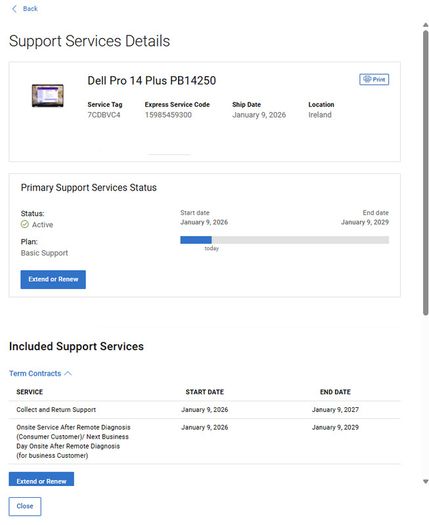 Dell Pro 14 Plus laptop, NEW, warranty till 2029