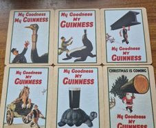 Rare Find. My Goodness My Guinness Vintage Coasters Lot Of 6 Original Different Themes