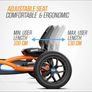 BERG Buddy Pedal Go-Kart Orange/Black Flame Edition Image 4