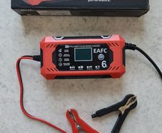 Car Battery Charger 6A 12V Car and Motorcycle Battery Charging Device Lead-acid Battery Smart Repair LCD Display