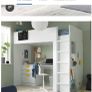 Smastad loft bed, wardrobe, drawers and desk Image 10