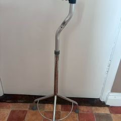 Stainless steel height adjustable walking stick