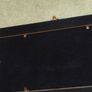 Vintage Addison Ross London MH63M7 Brown Star Marquetry 3x7 triple image photo frame, wooden photo frame, long photo frame, made in England, desk photo frame, 3 image frame, Oval Mount wall hanging. Image 8