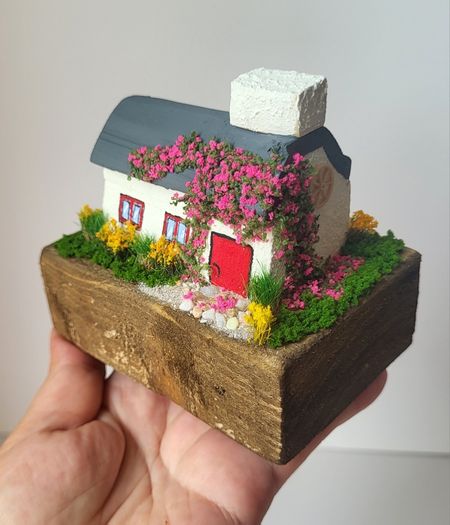 Handcrafted tiny wooden cottage!
