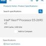 Intel Xeon Processor E5-2690 v2 25M Cache, 3.00 GHz. 20 logical processors/threads 50 euro each Image 2