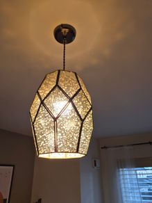 John Lewis & Partners Romy Mirrored Glass Ceiling shade