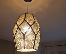 John Lewis & Partners Romy Mirrored Glass Ceiling shade