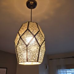John Lewis & Partners Romy Mirrored Glass Ceiling shade