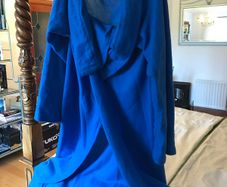 New blue wrap around snuggie blanket