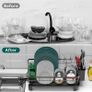 Brand New Kitchen Drainer Rack with Drain, Durable Dish Drainer with Utensil Holder & Knife Slots. Image 5