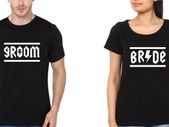 Groom And Bride Wedding Love Couple T-shirts Great Gift Present For Valentines Day
