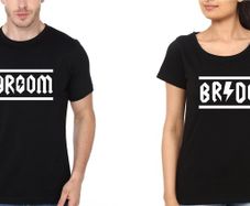 Groom And Bride Wedding Love Couple T-shirts Great Gift Present For Valentines Day