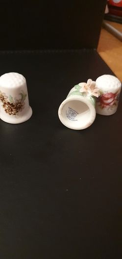 Collection of Flower Themed Thimbles