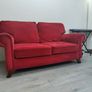 Red Velvet Couch Image 3