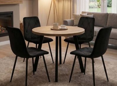 Arvian Extendable Round Dining Table 80-130cm