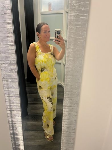 floral jumpsuit