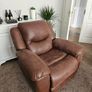 Brown Recliner Armchairs   3-Seater Sofa Image 5