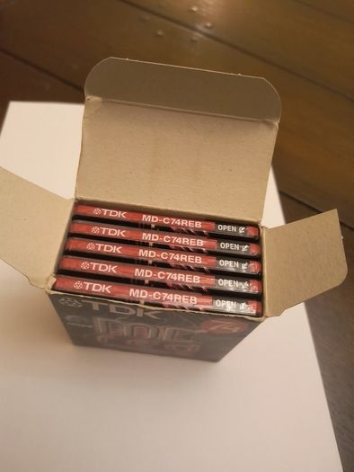 TDK MD-74 Minute MiniDiscs.
