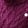 Womens Merino Wool Aran Jumper - Berry colour - Size M UK 10 - RRP 113 Image 3