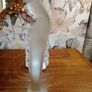 Vintage Madonna & Child Frosted Glass Statue. Stamped. By Steph Uijterwaal. Image 5