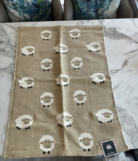 Brand-new Beige Sheep Printed Rug 60x90cm