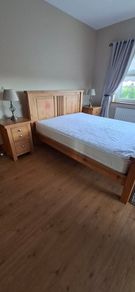 Bed with matching lockers and mattress
