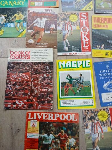 football program lot all Liverpool fc related