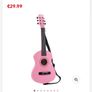 Classical Guitar Pink 75cm Image 3