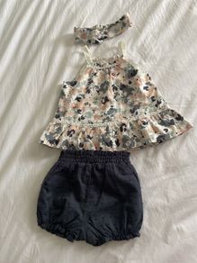 baby girl summer outfit size 6-9 months 74 cm