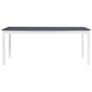 Dining Table White and Grey 180x90x73 cm Pinewood Image 4
