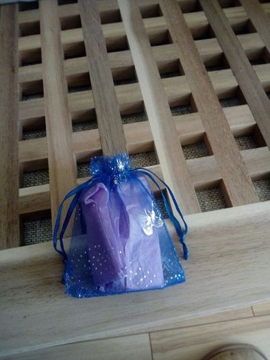 Ideal gift Silver plated silver and pink pastel crystal heart pendant only and earrings jewellery set with blue organza bag with butterfly design