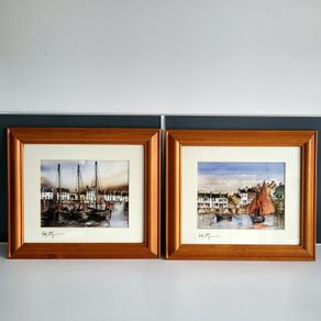 Val Byrne prints Galway Hooker boats