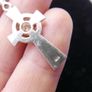 Vintage Sterling Silver 925 Celtic Heart Cross Pendant Necklace 18,2" Image 5