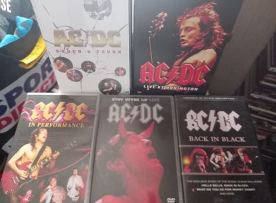 Ac/dc Dvd Collection Bundle Classic Rock Music Heavy Metal Live Concerts Documentaries