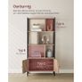 Bookcase with 4 open shelves oak brown-black Image 3