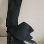 Vanessa Wu 2177 NR long black sock tall boots NEW & BOXED RRP 75 euro size UK 5 EU 38 sale Image 4