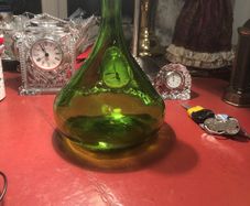 green glass bottle