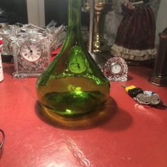 green glass bottle