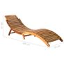 Sun Loungers 2 pcs Solid Acacia Wood Image 5