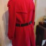 gorgeous red coat with belt Image 2